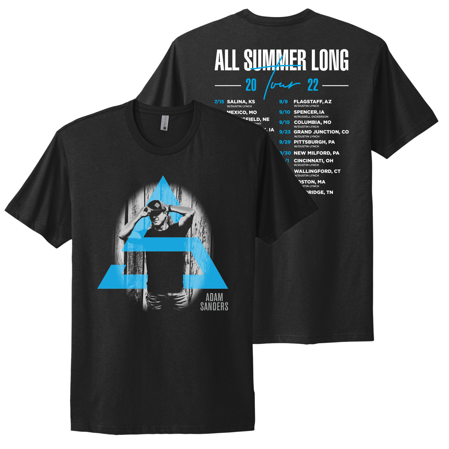 Adam Sanders 2022 All Summer Long Tour Tee